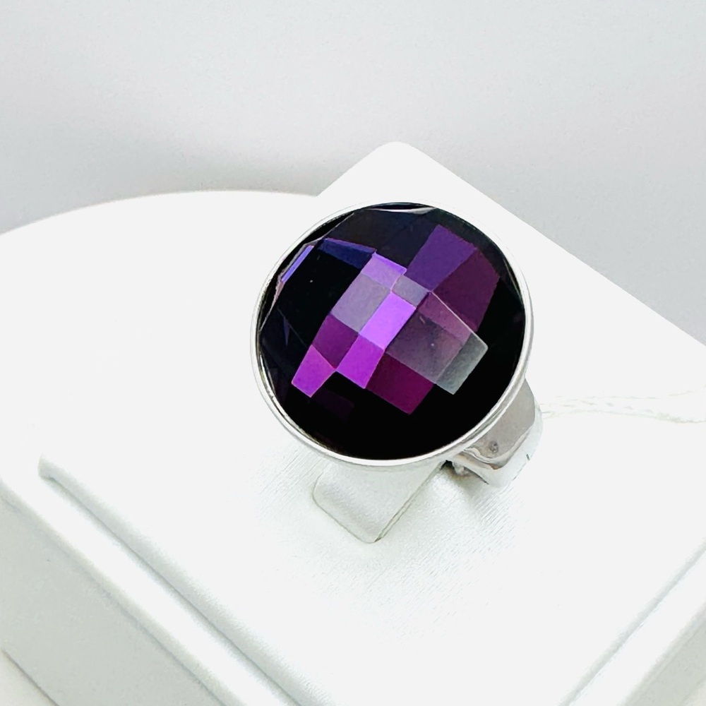 Calvin Klein Purple Continuity Ring Size 7 NWT w/Box and CK pouch